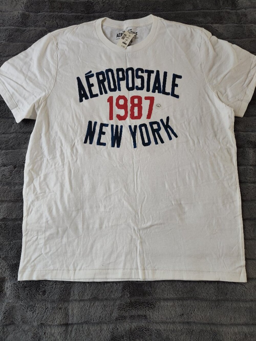 Aeropostale Men's White Graphic 100% Cotton T-Shirt Size XXL